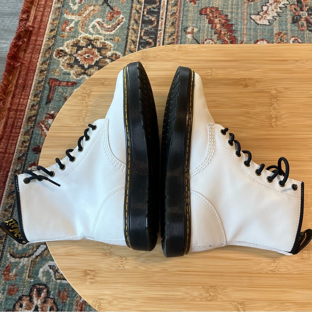 Dr. Martens Zavala White Combat Boots - Picture 4 of 5